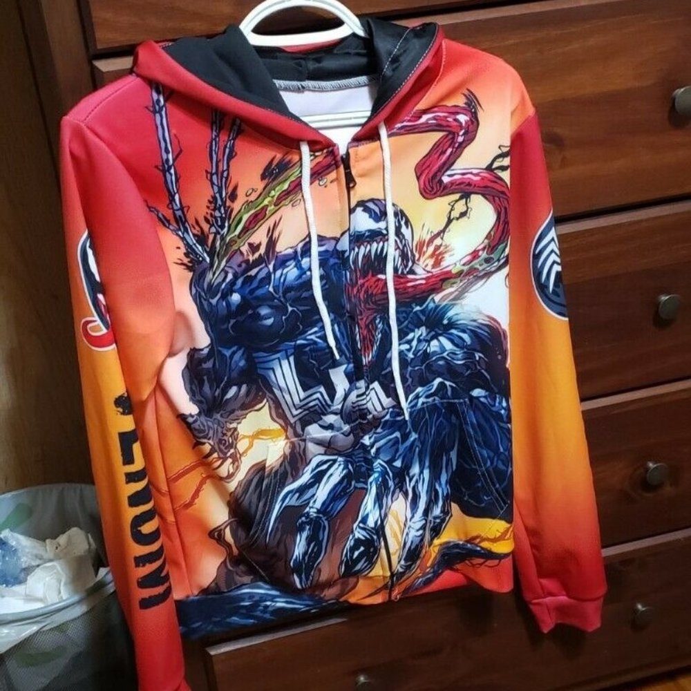 Venom Marvel Comic Sweater Mens Small New